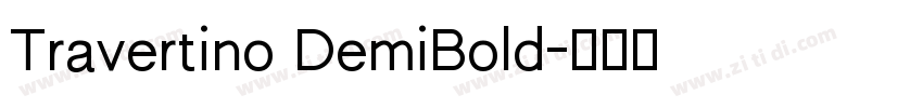 Travertino DemiBold字体转换